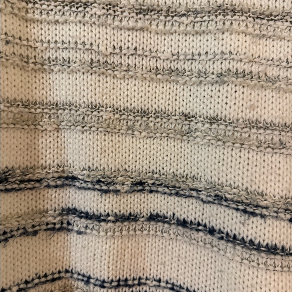Calvin Klein Jeans Cream‎ and Blue Striped Sweater - Picture 3 of 4